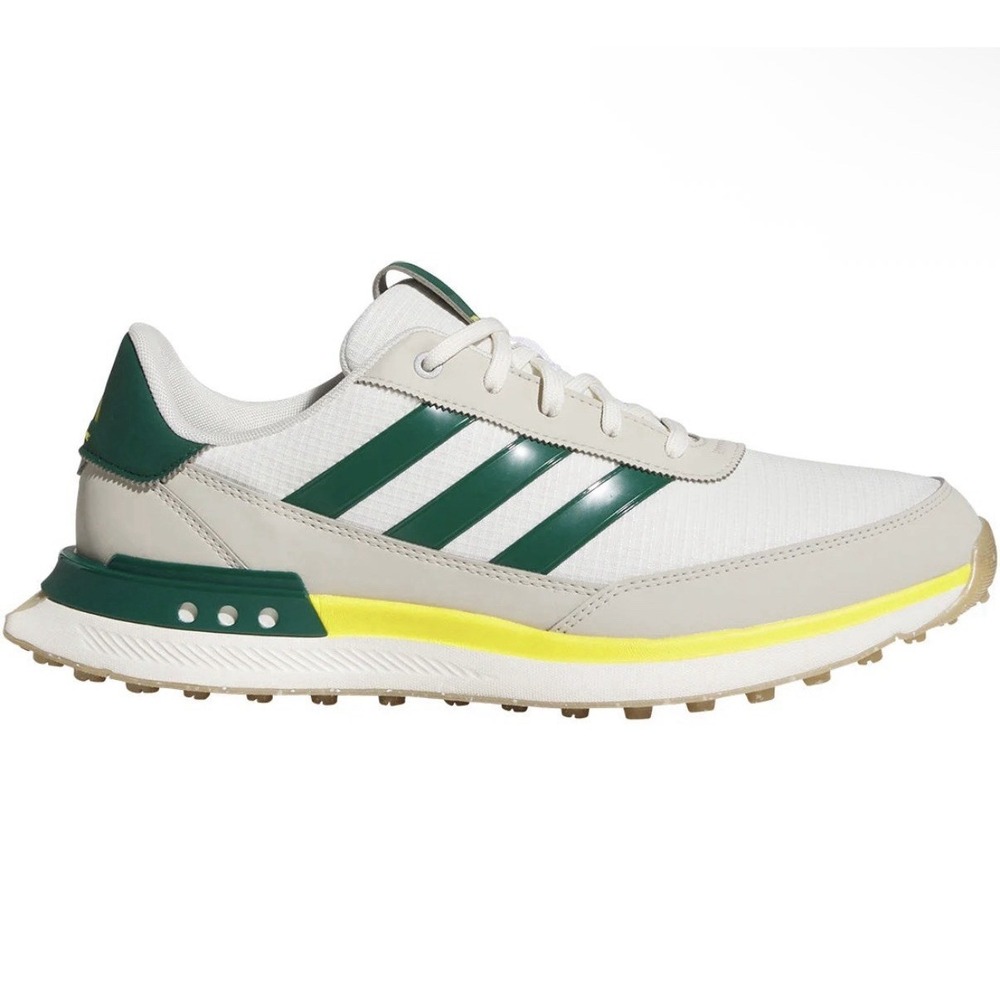 New Adidas S2G 24 Men's Golf Shoes Sz 8 Spikeless White Green Alumina Sneakers